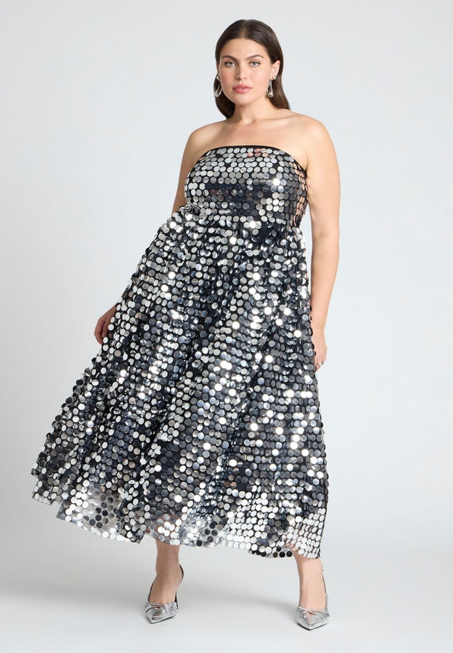Paillette Dress With Big Skirt image number null
