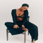 The Lounge Pant - Modal Silk Rib image number null