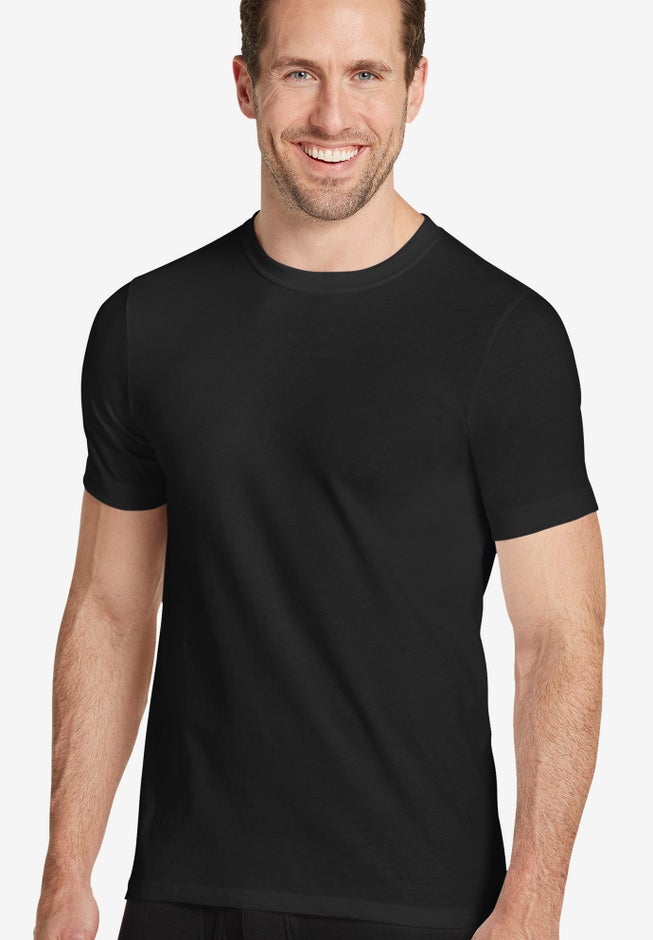 Classic Crewneck Undershirt, 2-Pack image number 1