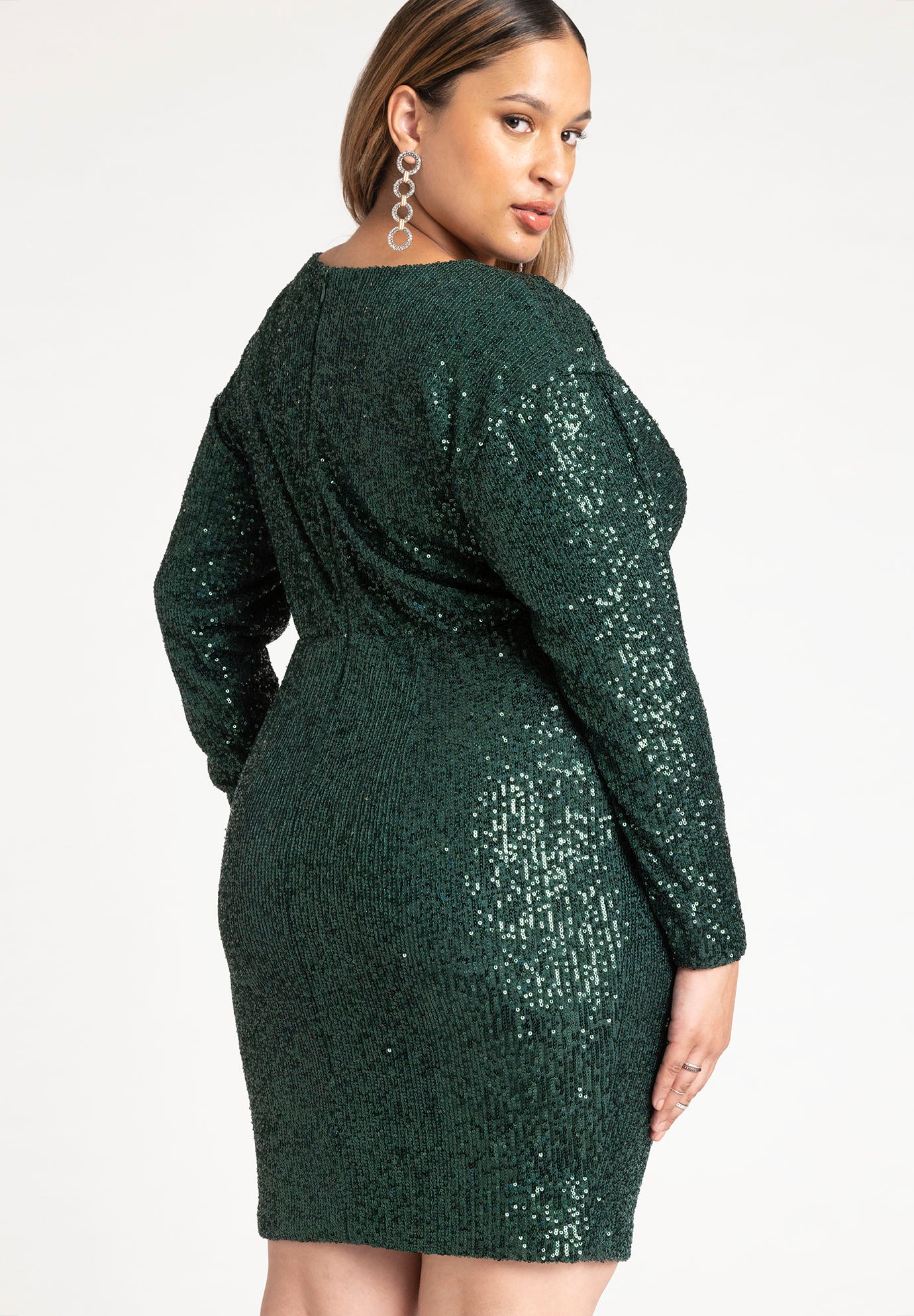 Mini Cowl Sequin Dress image number 5