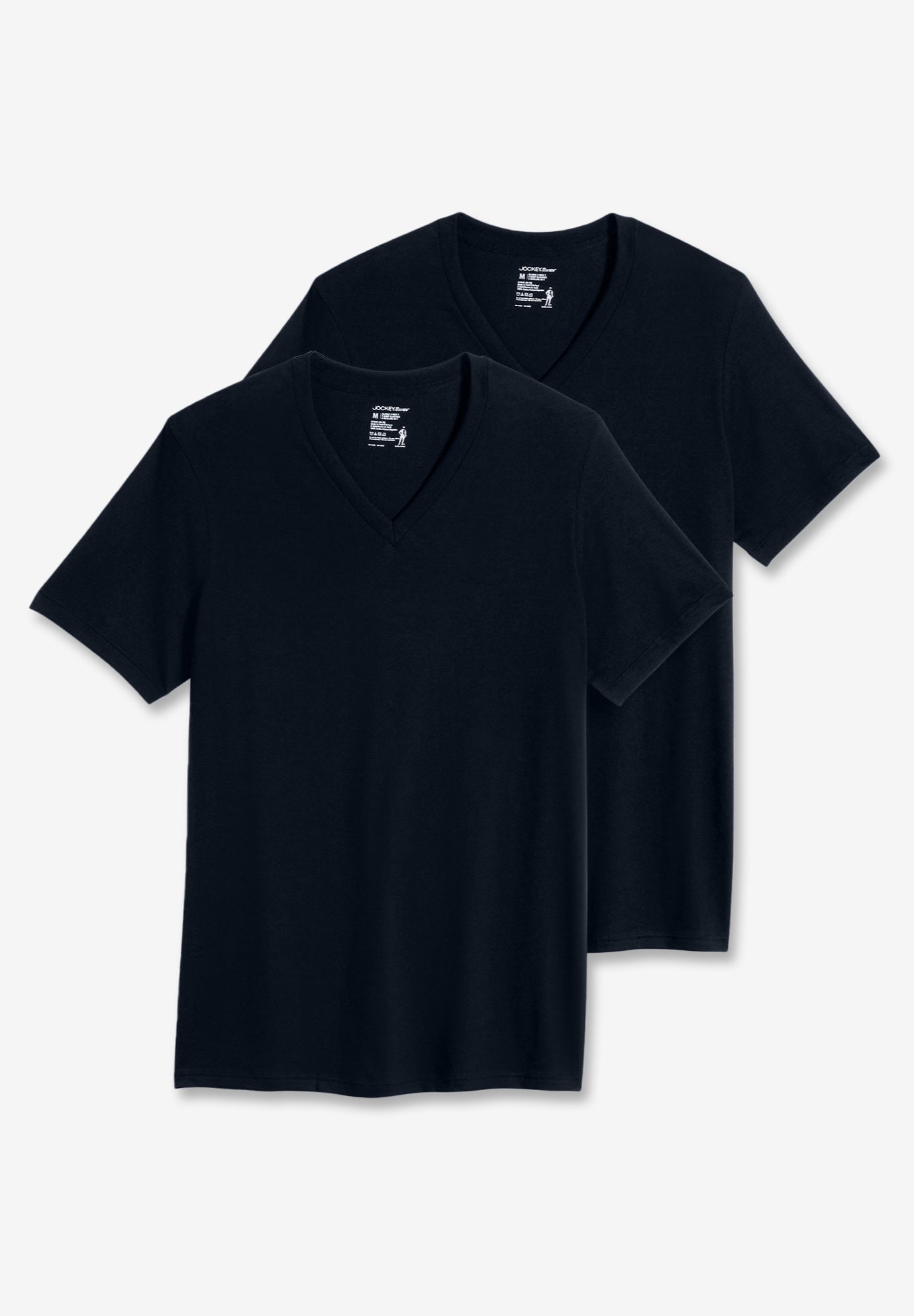 V-neck short sleeve tees, 2-Pack image number 0