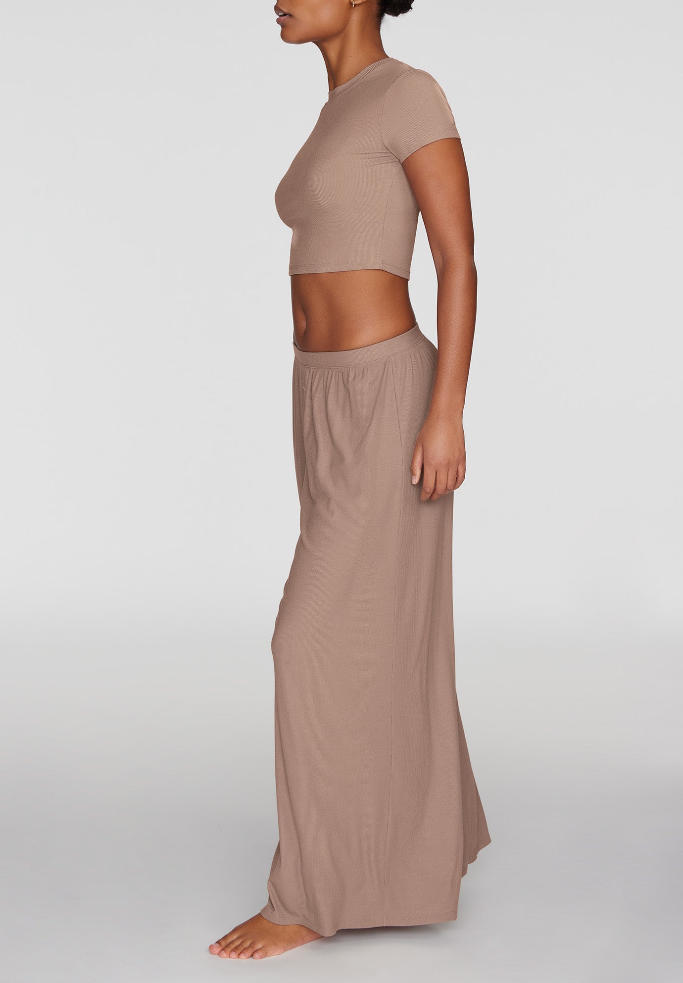 The Baby Tee - Modal Silk Rib image number 2