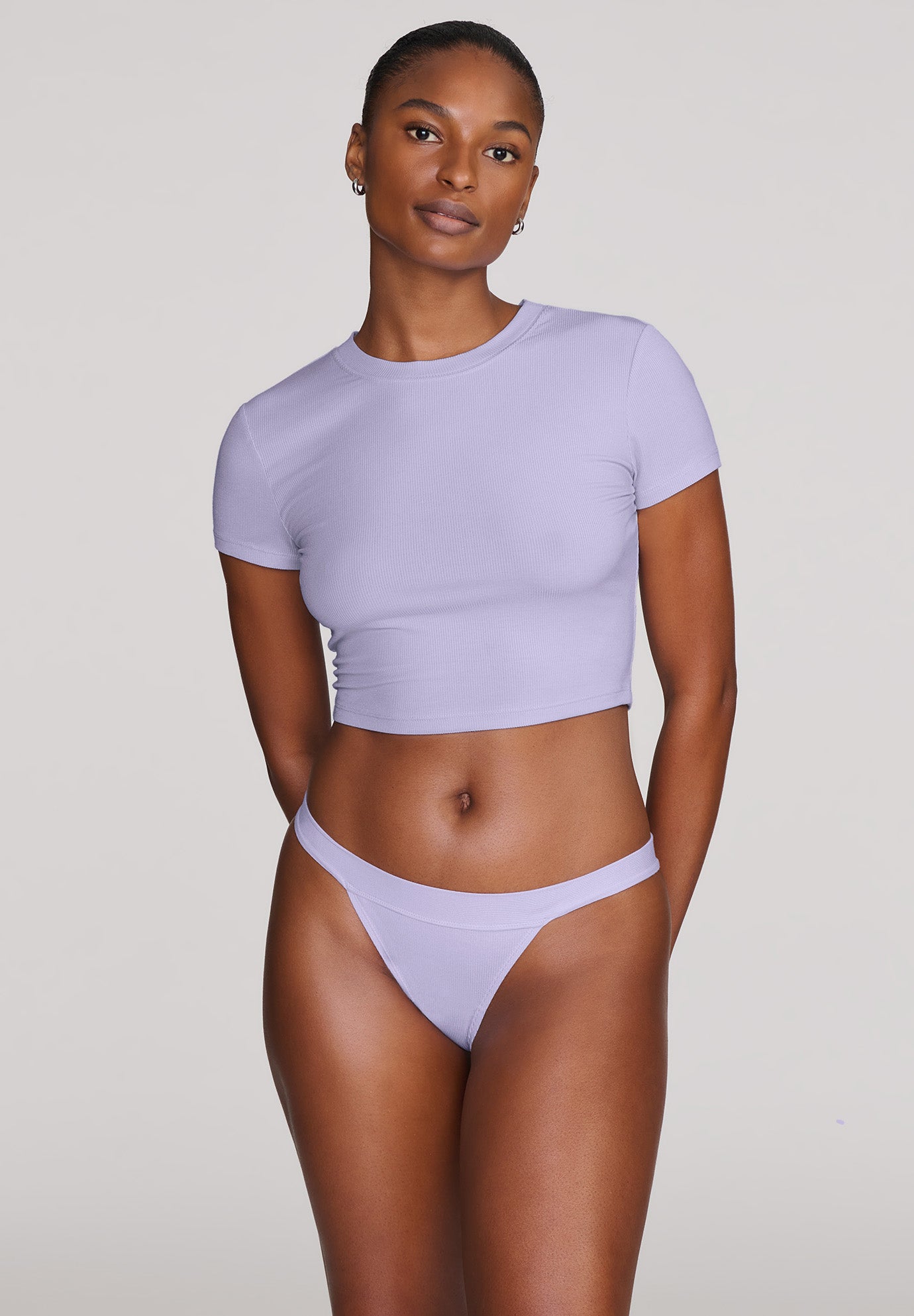 The Baby Tee - Modal Silk Rib image number 0