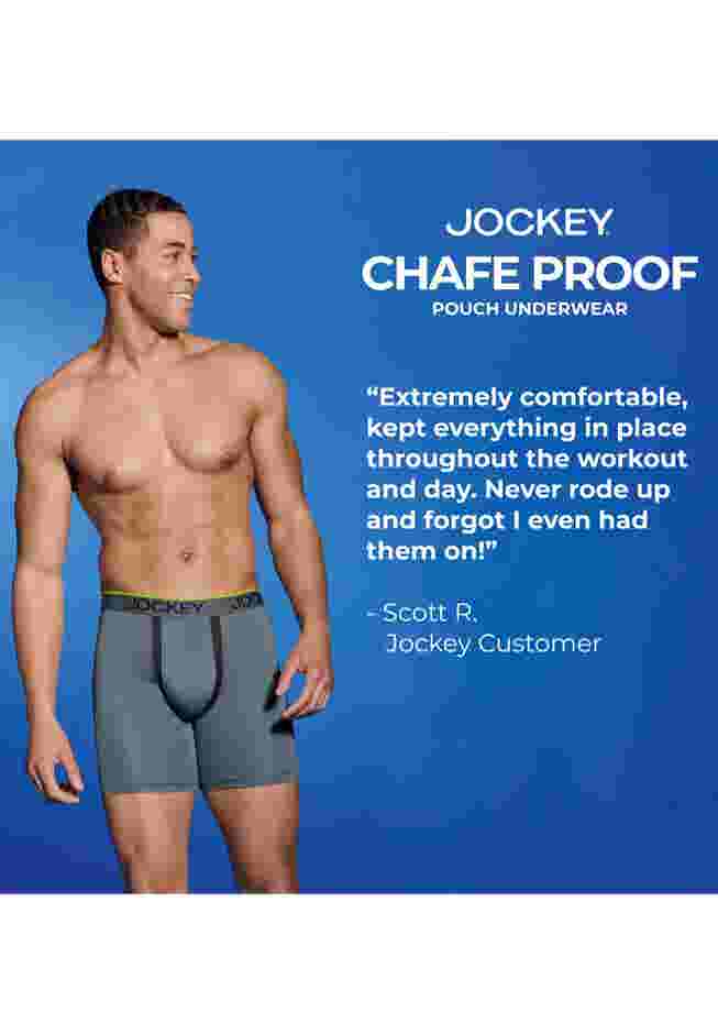 Chafe Proof Microfiber Boxer Briefs, 2-Pack image number 4