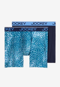 Chafe Proof Microfiber Boxer Briefs, 2-Pack