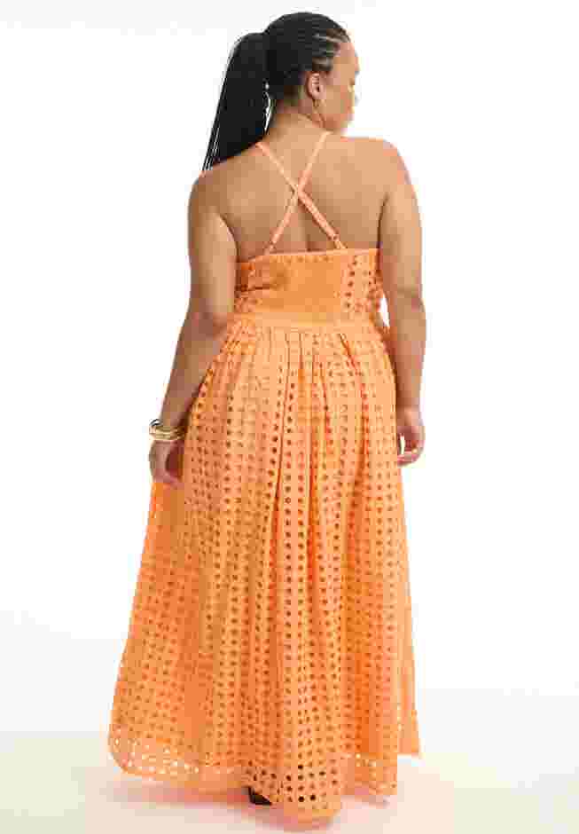 Halter Eyelet Maxi Dress image number 1