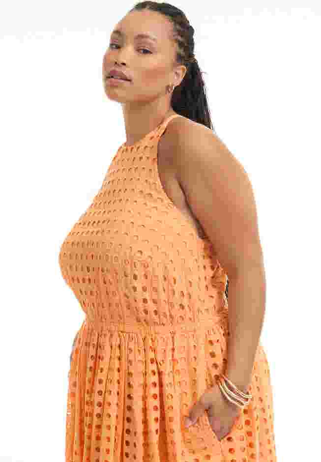Halter Eyelet Maxi Dress image number 2