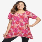 Textured Pointed Hem Tunic image number null