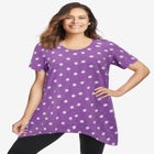 Textured Pointed Hem Tunic image number null