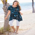 Textured Pointed Hem Tunic image number null