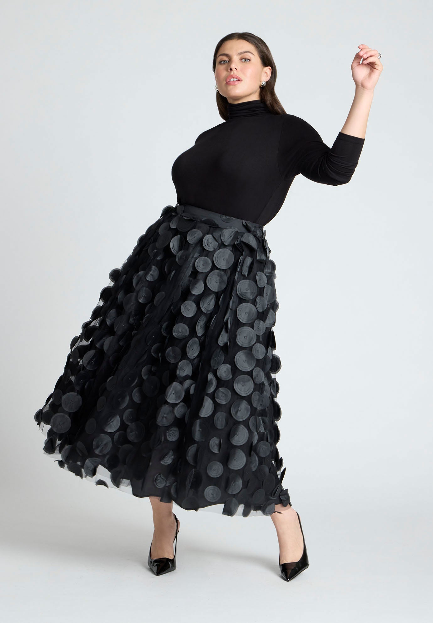 Dimensional Dot Full Skirt image number 1