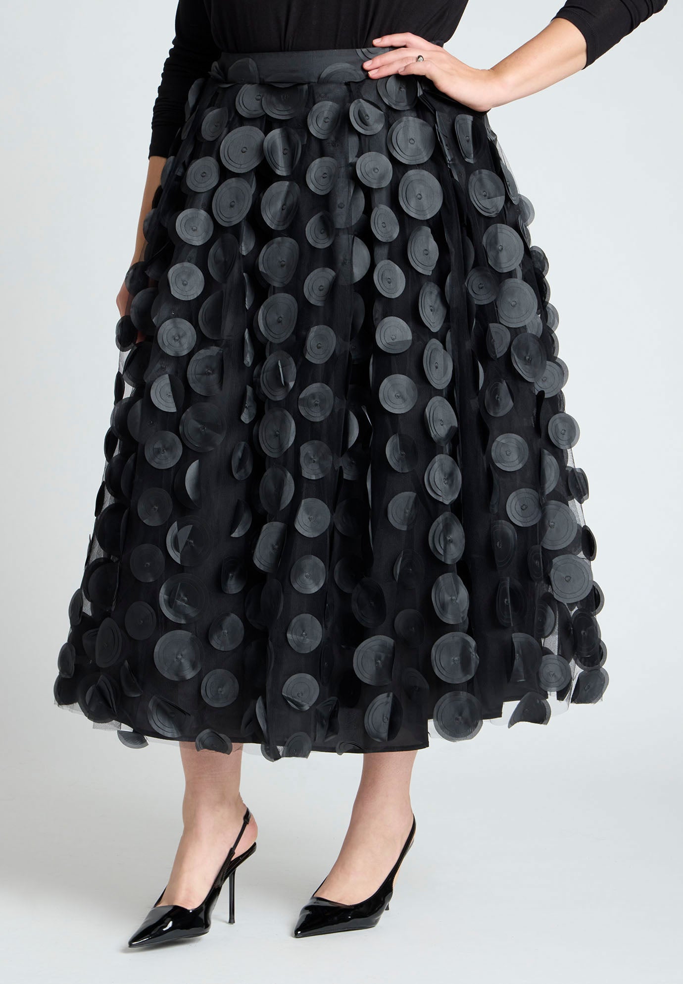 Dimensional Dot Full Skirt image number 2