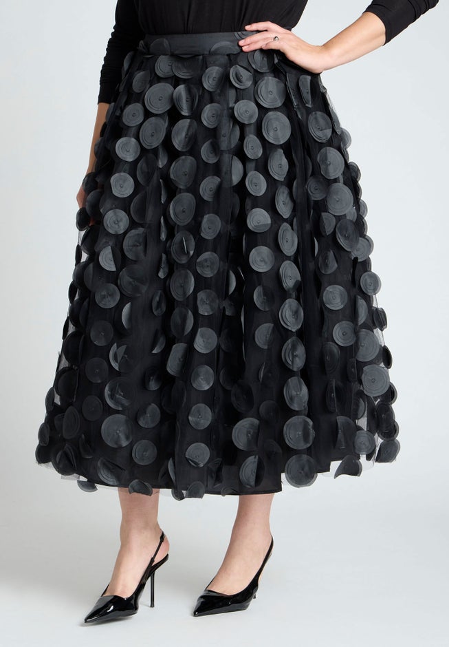 Dimensional Dot Full Skirt image number 2