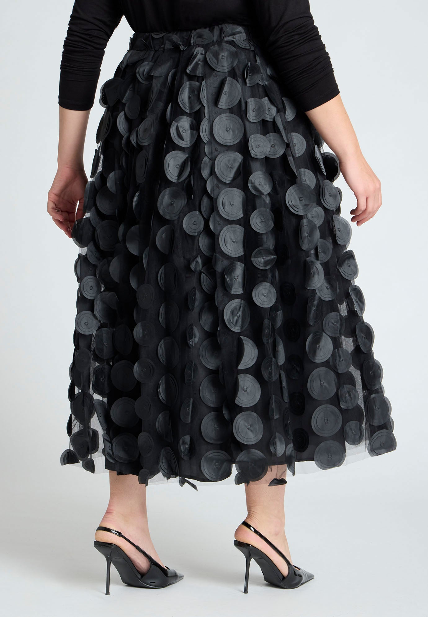 Dimensional Dot Full Skirt image number 3
