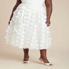 Dimensional Dot Tulle Maxi Skirt image number 1