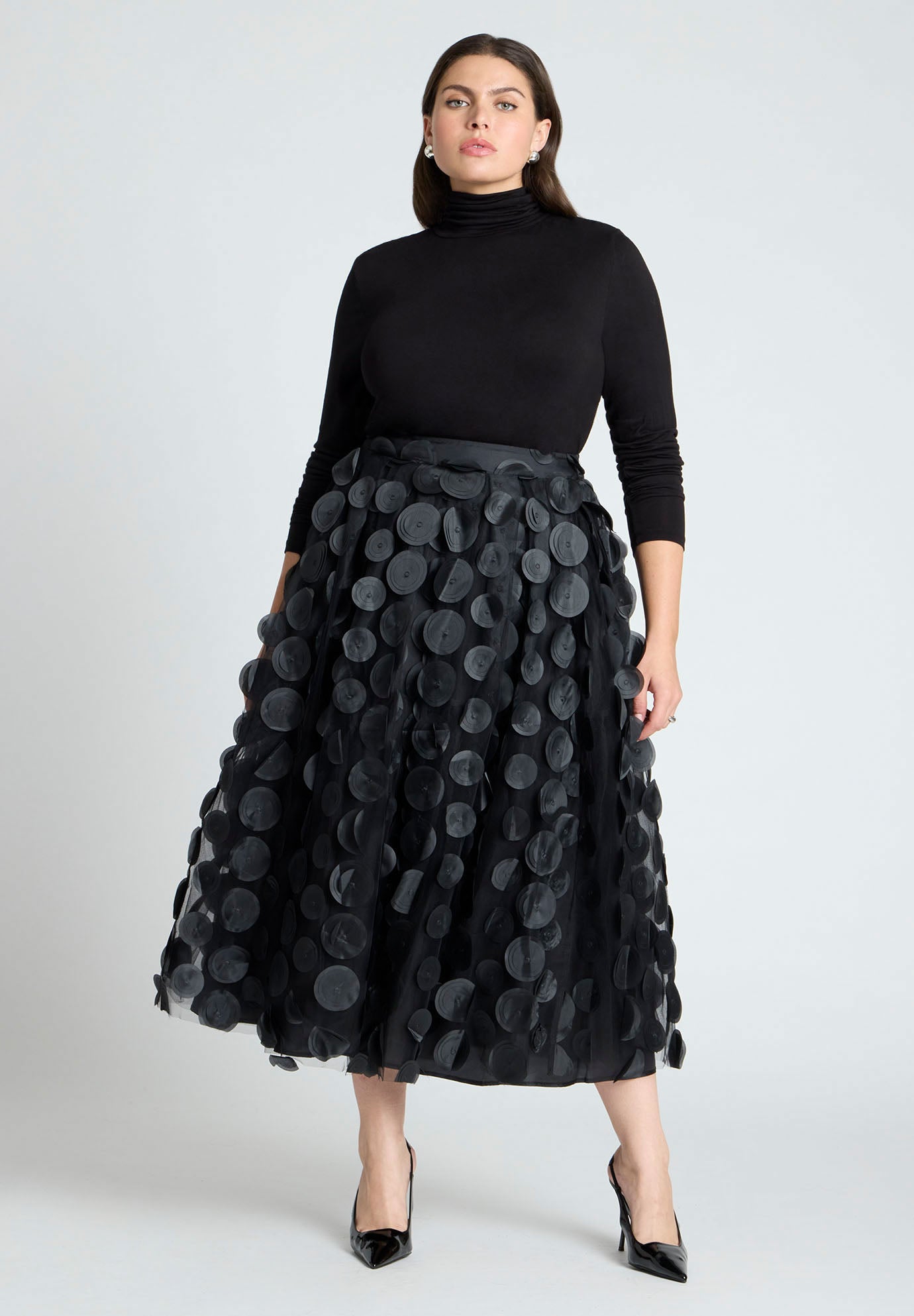 Dimensional Dot Full Skirt image number 0