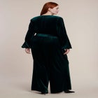 Velvet Wide-Leg Jumpsuit image number 1