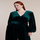 Velvet Wide-Leg Jumpsuit image number 3