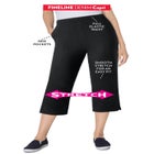 Fineline Stretch Denim Pull-On Capri Jeans image number null