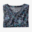 Perfect Printed Short-Sleeve V-Neck Tee image number null