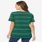 Perfect Printed Short-Sleeve V-Neck Tee image number null