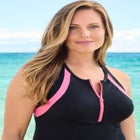 High Neck Racerback 2-Piece Swimdress image number 3