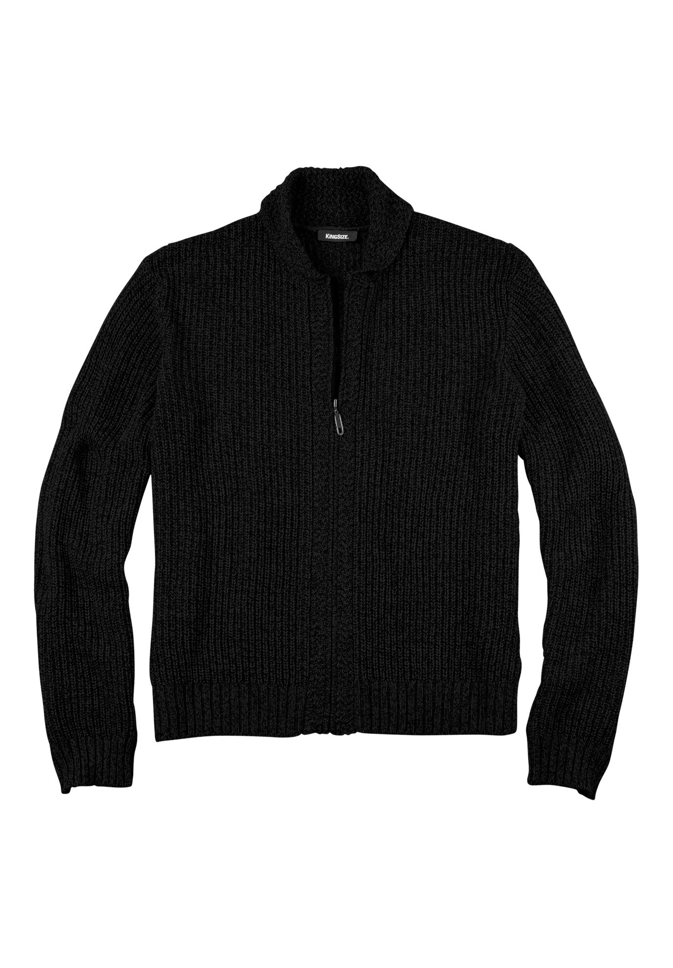 Shaker Knit Zip-Front Cardigan image number 0