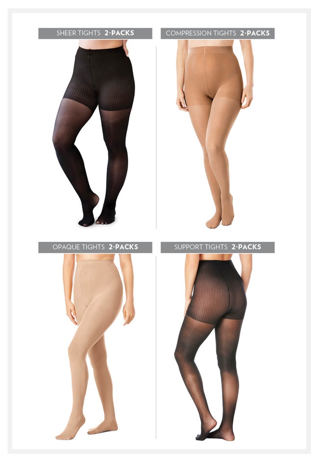 2-Pack Opaque Tights image number 4