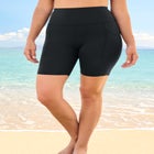 High-Waist No-Slip Swim Bike Short image number null