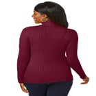Ribbed Cotton Turtleneck Sweater image number null
