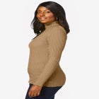 Ribbed Cotton Turtleneck Sweater image number null