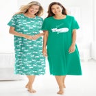 2-Pack Long Sleepshirts image number null