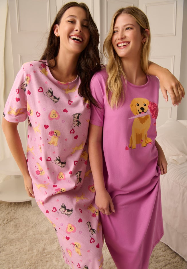 2-Pack Long Sleepshirts image number 6