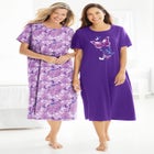 2-Pack Long Sleepshirts image number null