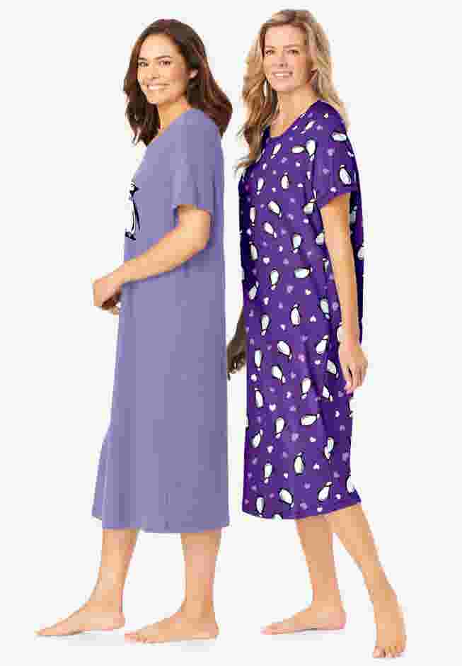 2-Pack Long Sleepshirts image number 2