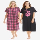 2-Pack Long Sleepshirts image number null