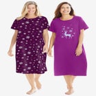 2-Pack Long Sleepshirts image number null