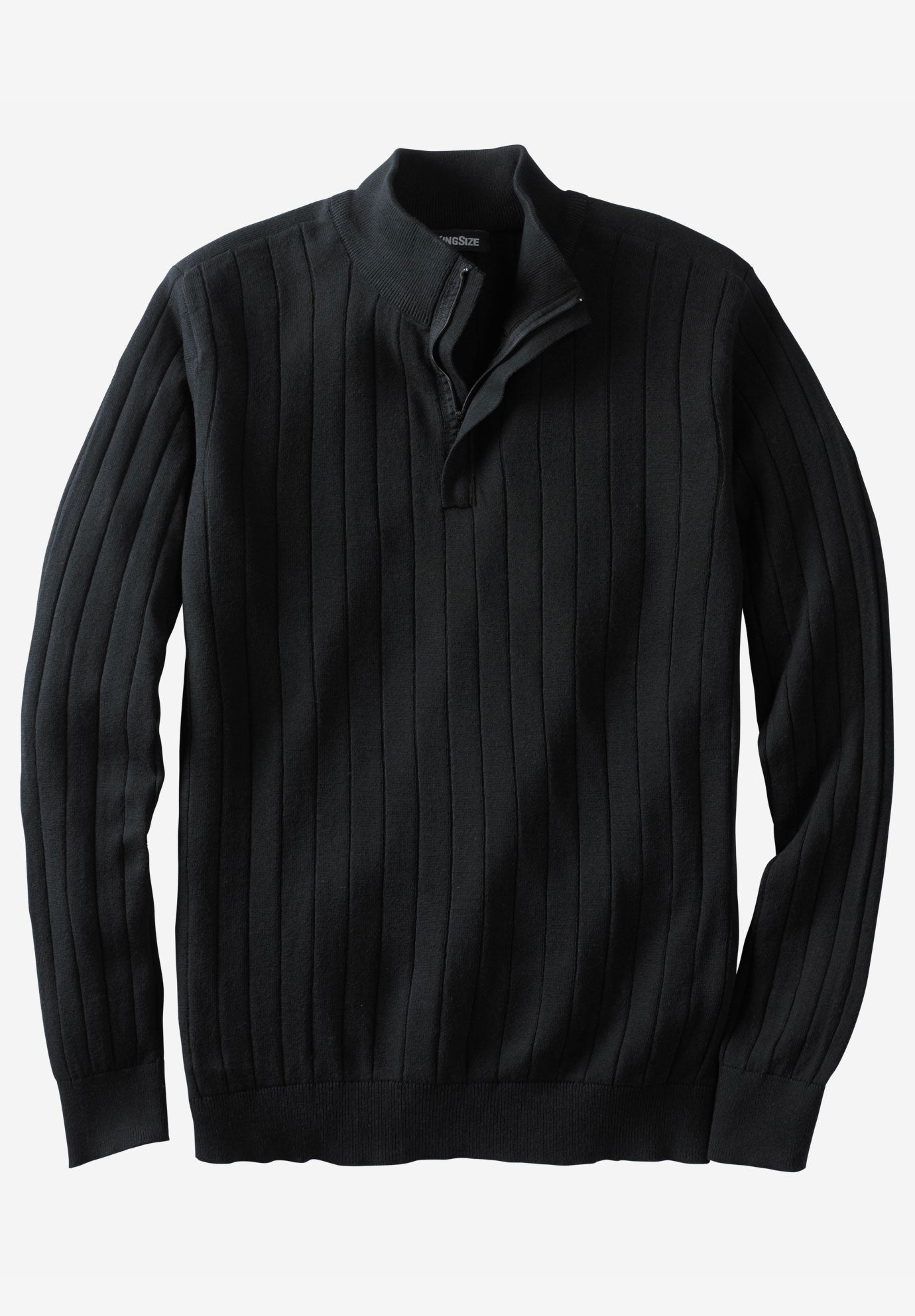 Quarter Zip Mock Neck Lightweight Sweater image number 0