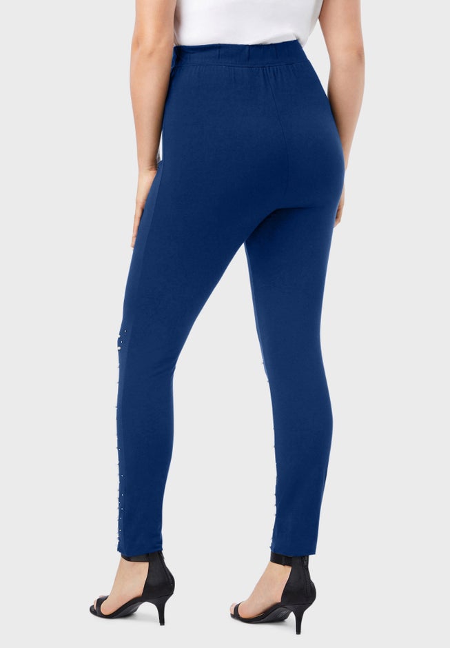 Rhinestone And Pearl Legging image number 1