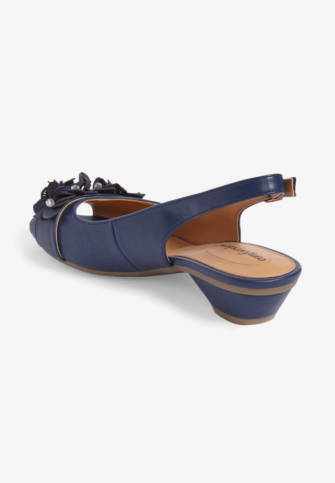 The Rider Leather-Like Slingback image number 1