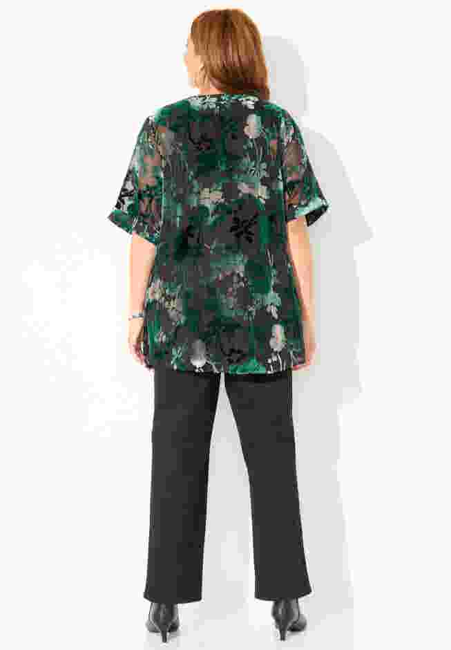 In-Vogue Velvet Kimono image number 2
