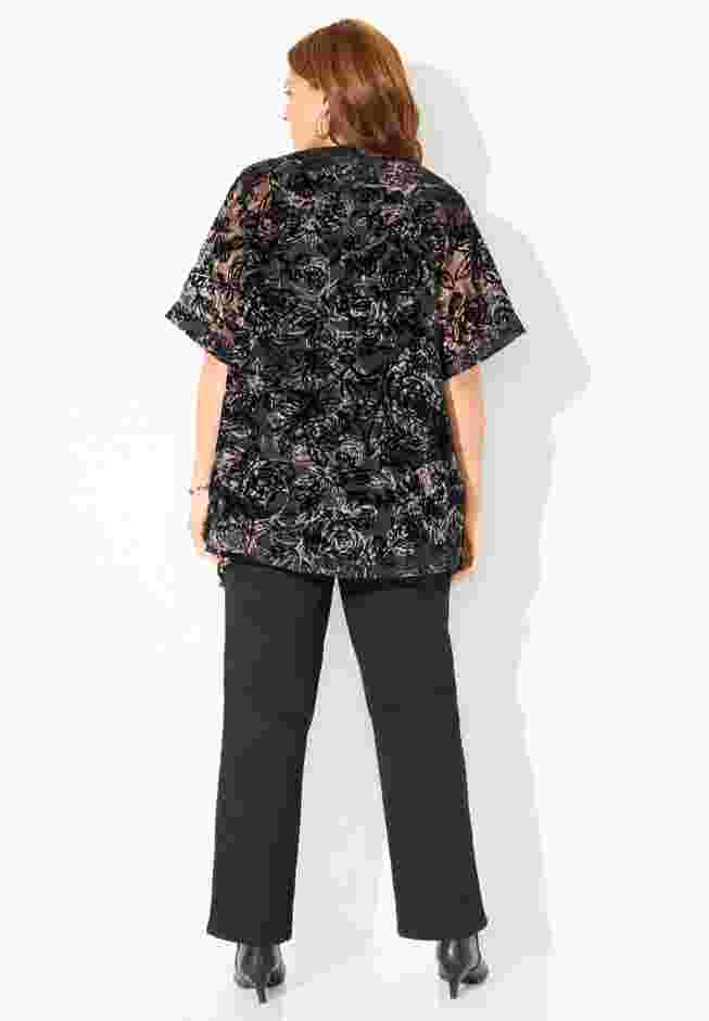 In-Vogue Velvet Kimono image number 1