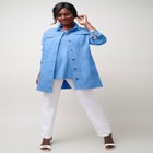 Long Denim Jacket image number null
