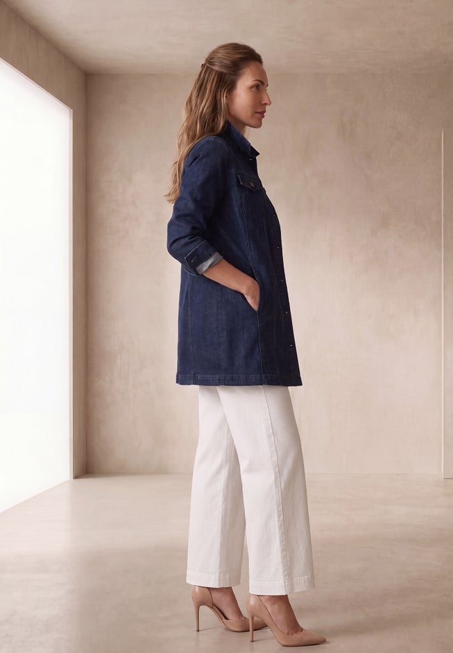 Long Denim Jacket image number 1
