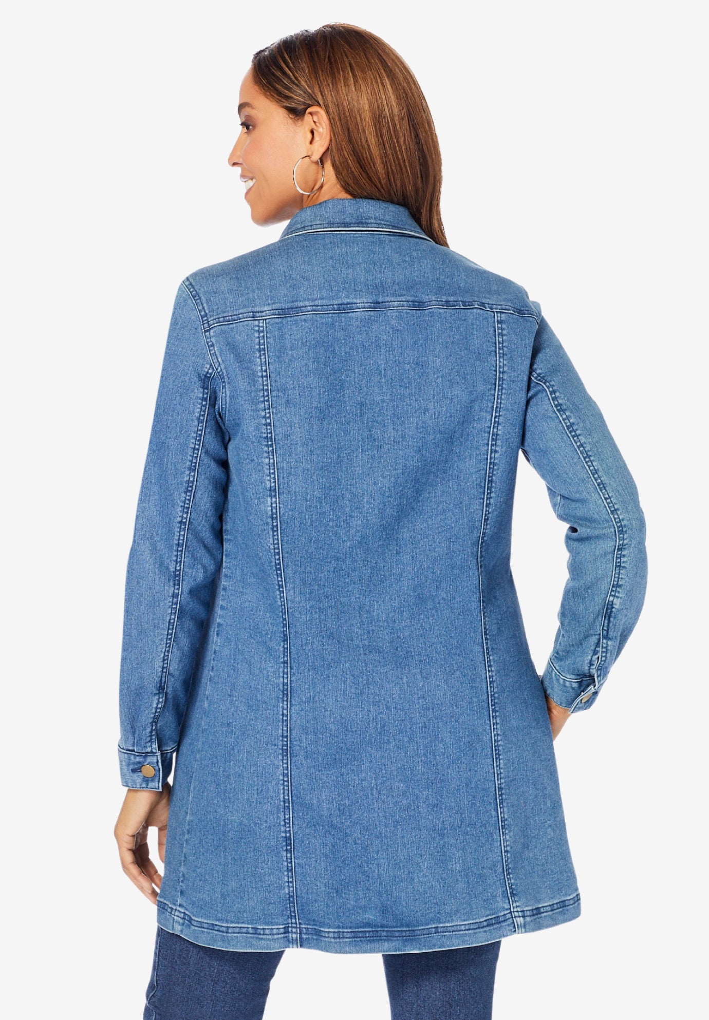 Long Denim Jacket image number 2