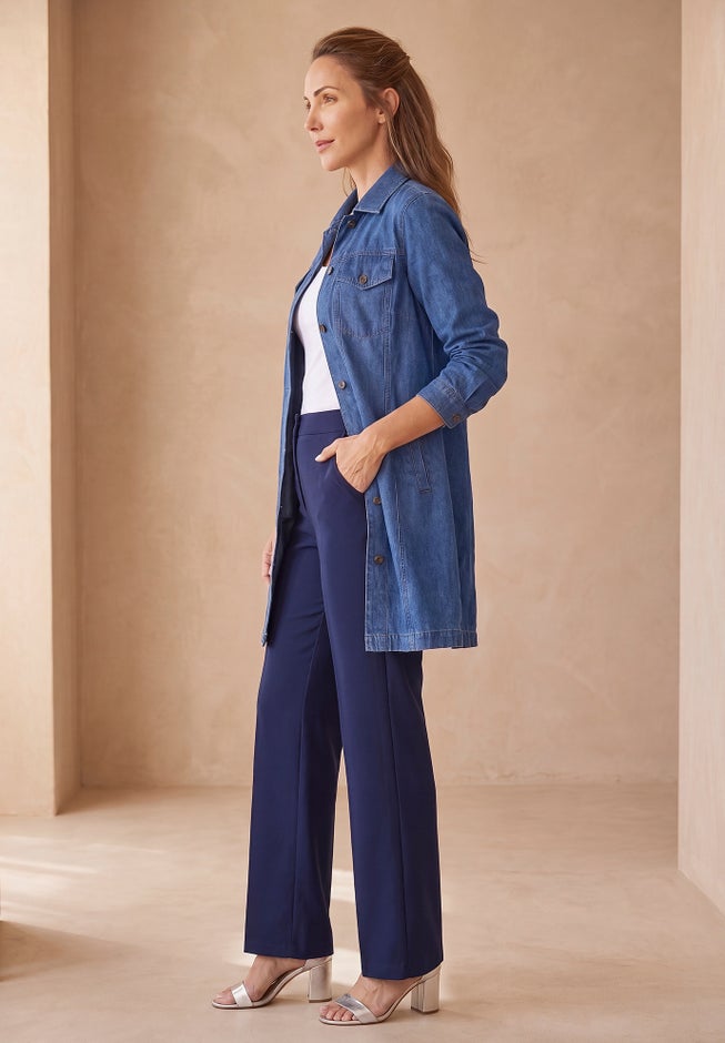 Long Denim Jacket image number 1