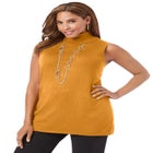 Carefree Cashmere Sleeveless Turtleneck Shell image number null