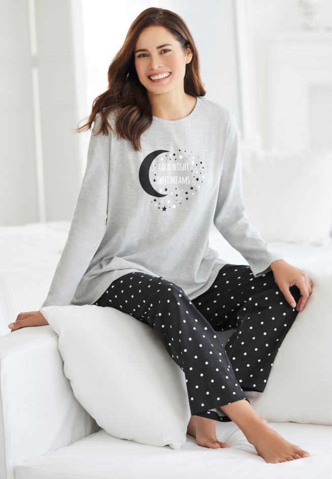 Long Sleeve Knit PJ Set image number 9