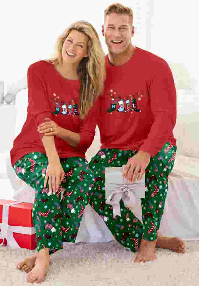 Long Sleeve Knit PJ Set image number 7