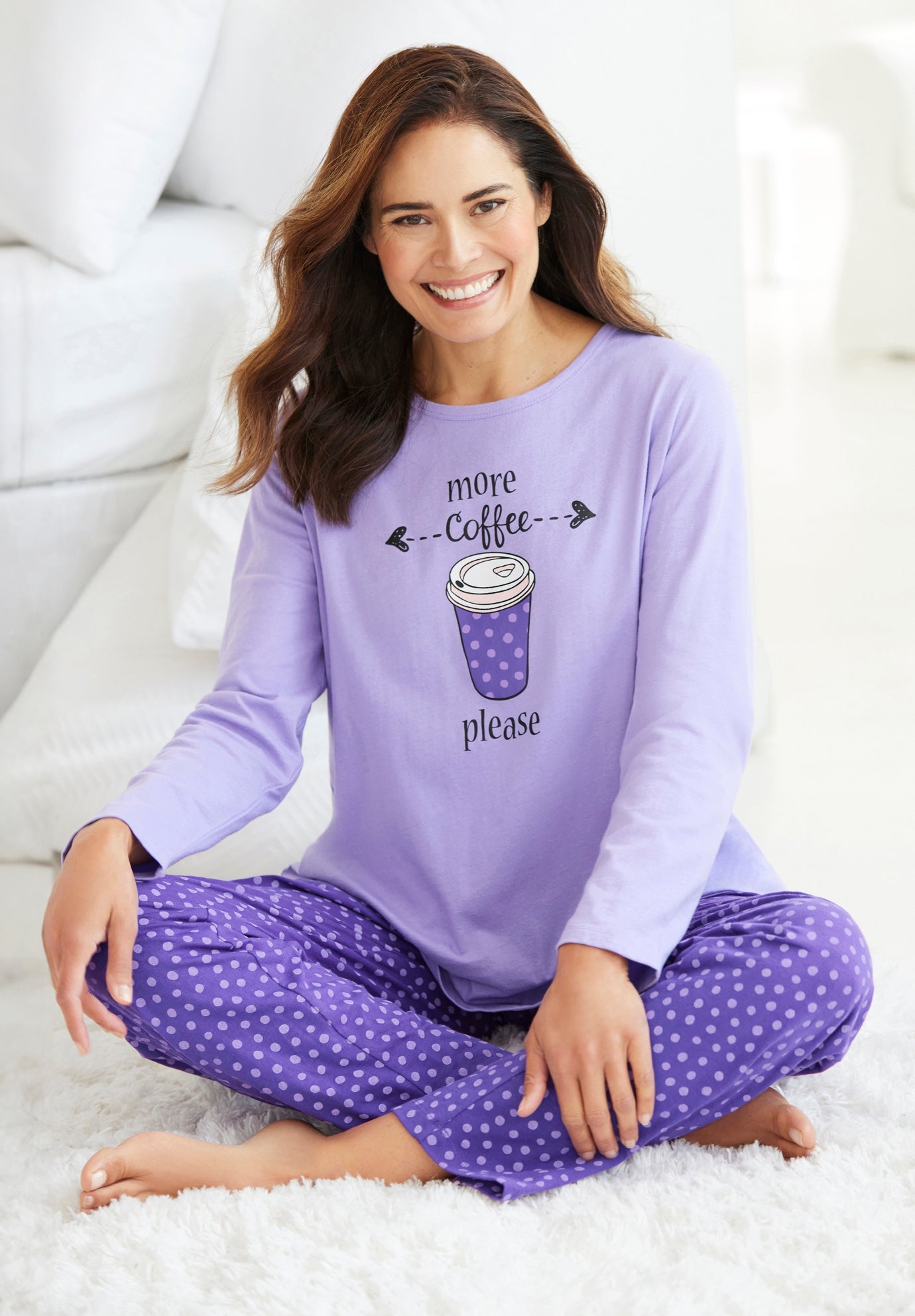 Long Sleeve Knit PJ Set image number 3